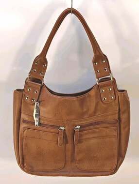 VISM BWC003 Women's Conceal Carry Purse Brown